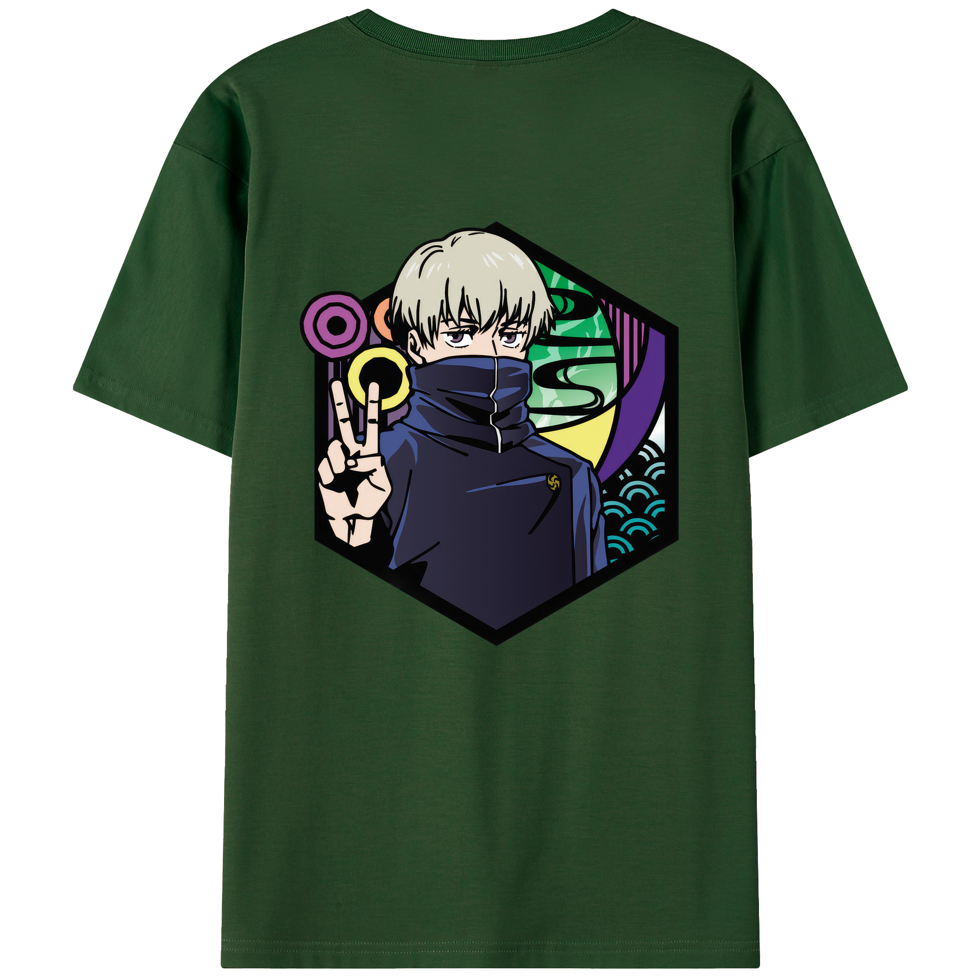 （画像用） 呪術廻戦 Jujutsu Kaisen 綿100％半袖Tシャツ（背面プリント）
